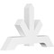 Ekena Millwork Vanguard Architectural Grade PVC Gable Bracket, 60"W x 37 1/2"H x 6"D x 6"F, 15/12 Pitch GBP060X38X0606VAN00 - alternate 1